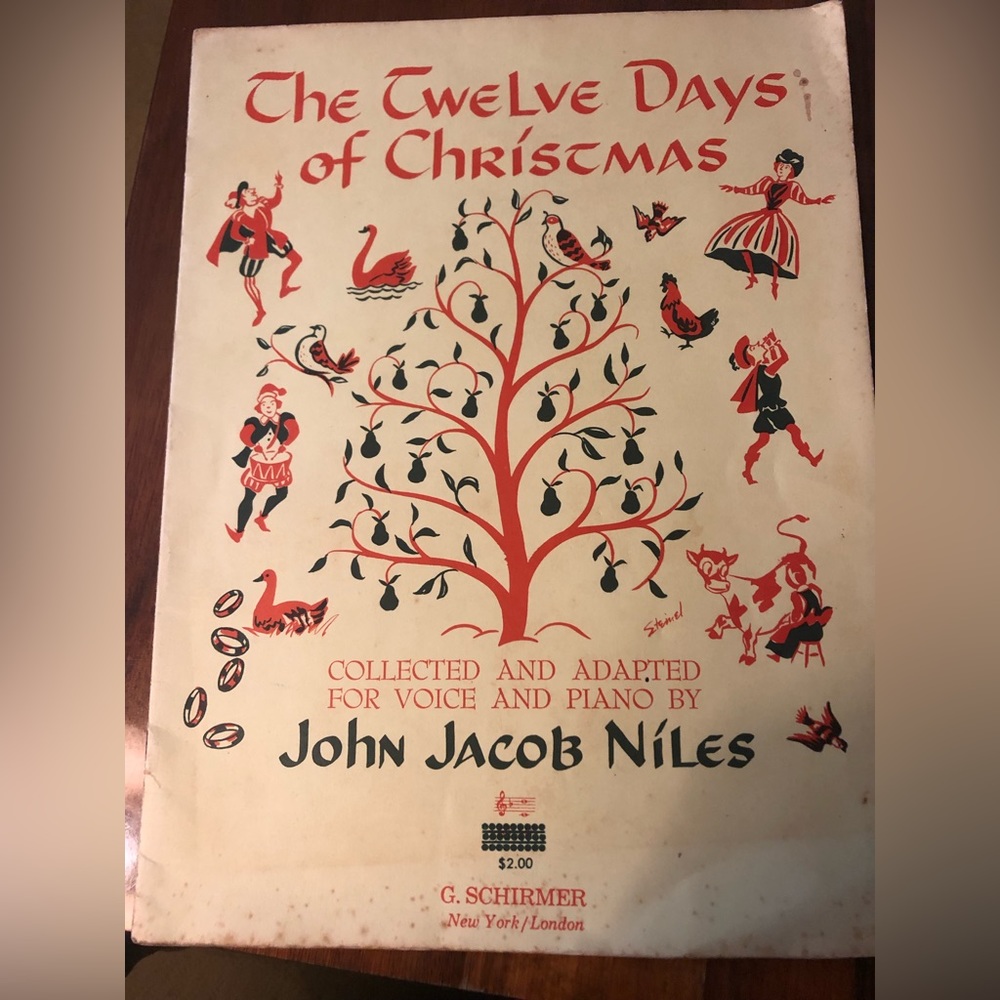 VINTAGE 1952 The Twelve Days of Christmas by John Jacob Niles